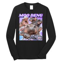 Baby Hippo Moo Deng Long Sleeve Shirt