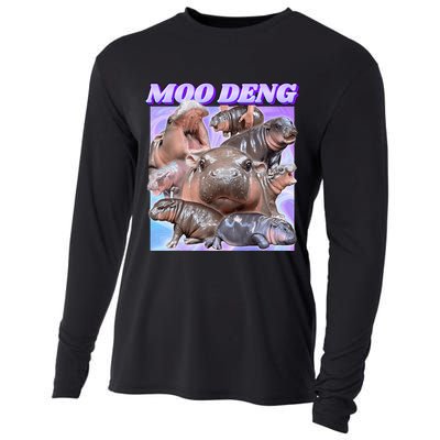 Baby Hippo Moo Deng Cooling Performance Long Sleeve Crew