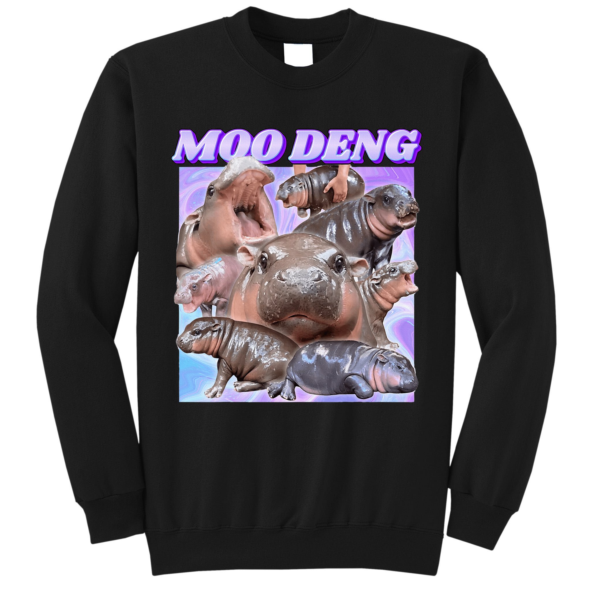 Baby Hippo Moo Deng Tall Sweatshirt