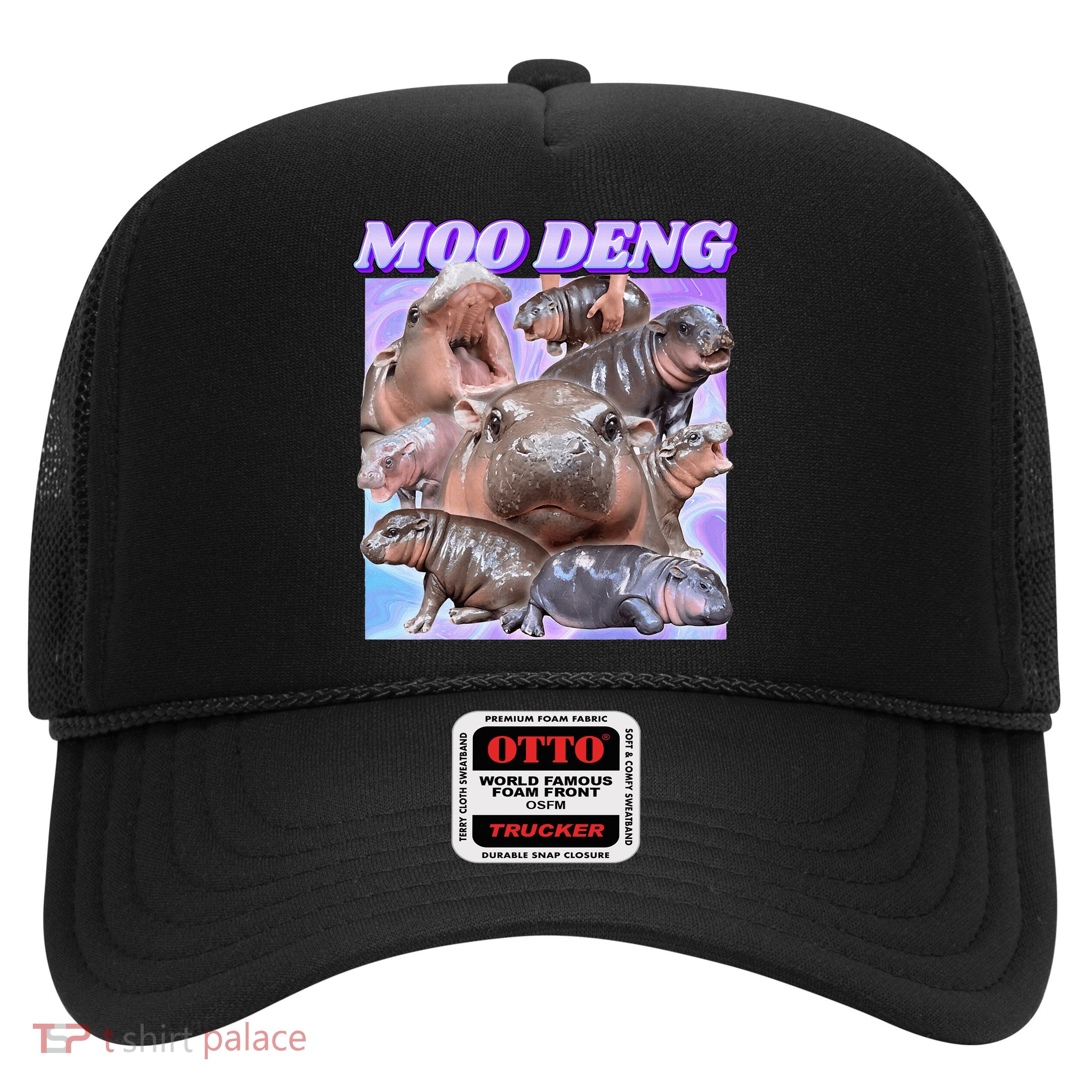 Baby Hippo Moo Deng Trucker Hat
