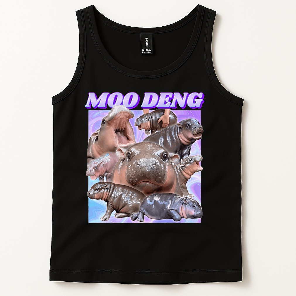 Baby Hippo Moo Deng Tank Top