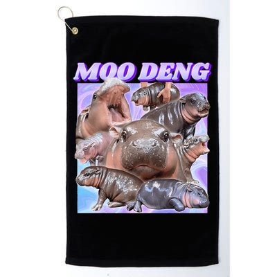Baby Hippo Moo Deng Golf Towel