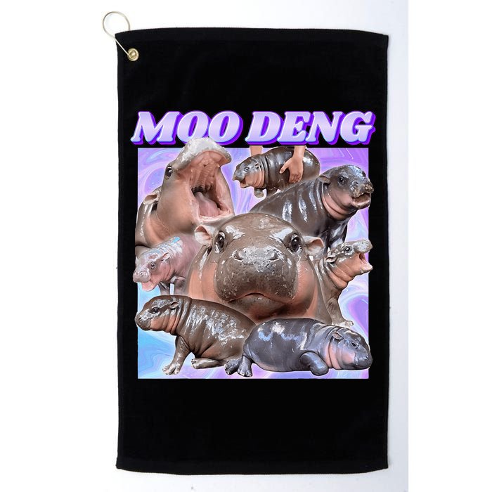 Baby Hippo Moo Deng Golf Towel