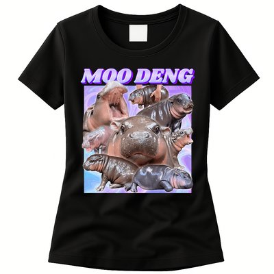 Baby Hippo Moo Deng Womens T-Shirt