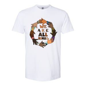 Black History Month Gift We Are All Hu Pride Cute Gift Softstyle CVC T-Shirt