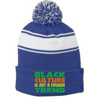 Black History Month African American Culture Celebrations Great Gift Stripe Pom Pom Beanie