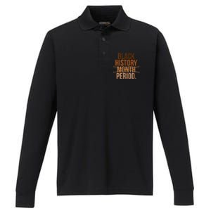 Black History Month Period Black History Month Performance Long Sleeve Polo