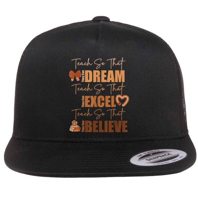 Black History Month Black Leaders African American Pride Flat Bill Trucker Hat