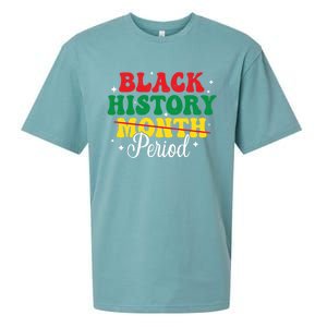 Black History Month Period African Melanin Black Proud Gift Sueded Cloud Jersey T-Shirt