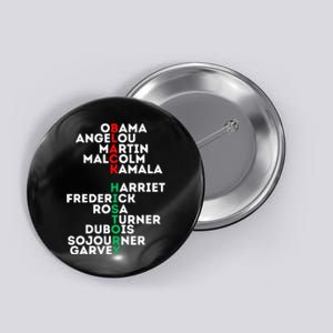 Black History Month African American Love Men Women Unity Button