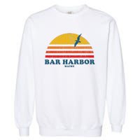 Bar Harbor Maine Me Vintage Casual Graphic 70s Garment-Dyed Sweatshirt