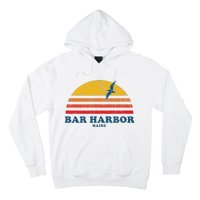 Bar Harbor Maine Me Vintage Casual Graphic 70s Hoodie