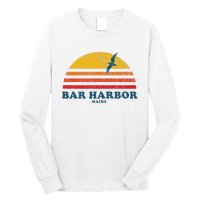 Bar Harbor Maine Me Vintage Casual Graphic 70s Long Sleeve Shirt