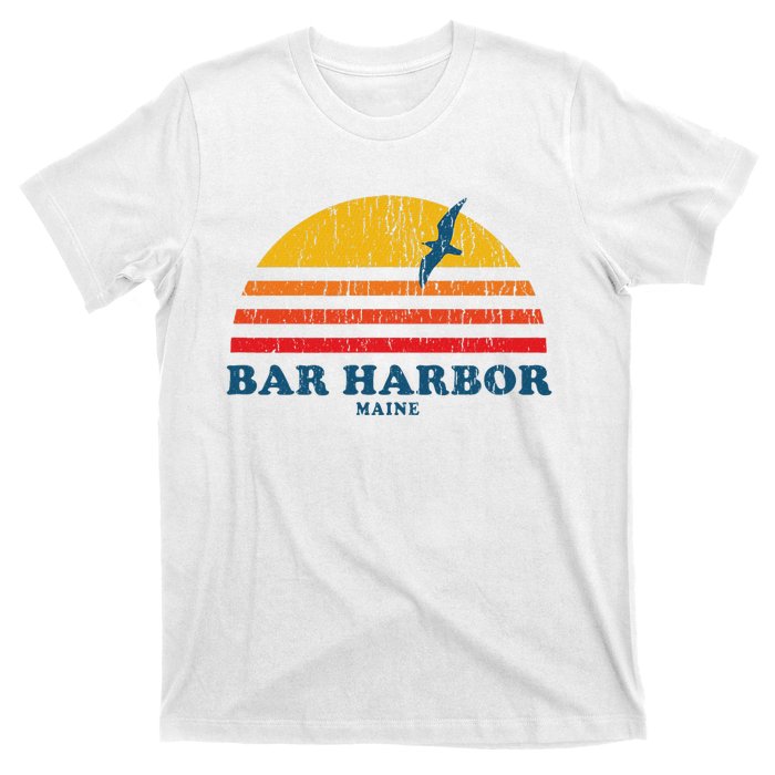 Bar Harbor Maine Me Vintage Casual Graphic 70s T-Shirt