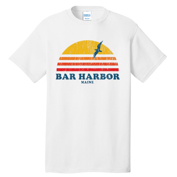 Bar Harbor Maine Me Vintage Casual Graphic 70s Tall T-Shirt