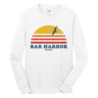 Bar Harbor Maine Me Vintage Casual Graphic 70s Tall Long Sleeve T-Shirt