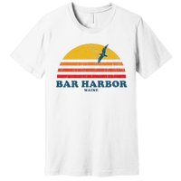 Bar Harbor Maine Me Vintage Casual Graphic 70s Premium T-Shirt