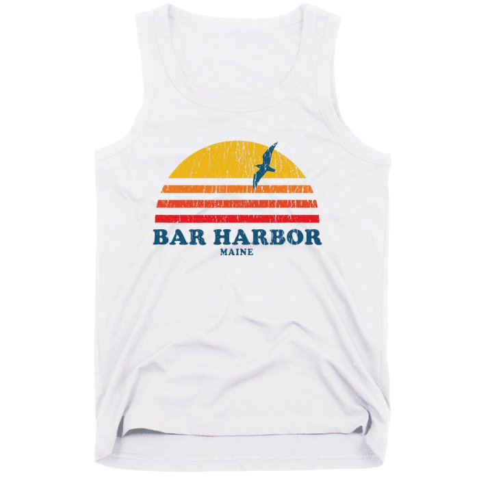 Bar Harbor Maine Me Vintage Casual Graphic 70s Tank Top