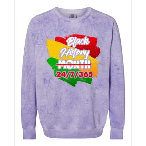 Black History Month African American Pride Gift Colorblast Crewneck Sweatshirt