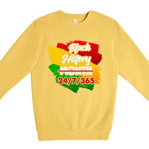 Black History Month African American Pride Gift Premium Crewneck Sweatshirt