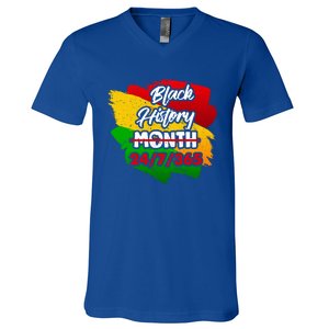 Black History Month African American Pride Gift V-Neck T-Shirt