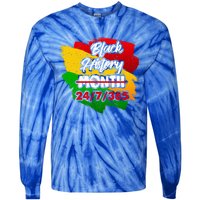 Black History Month African American Pride Gift Tie-Dye Long Sleeve Shirt