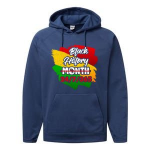 Black History Month African American Pride Gift Performance Fleece Hoodie