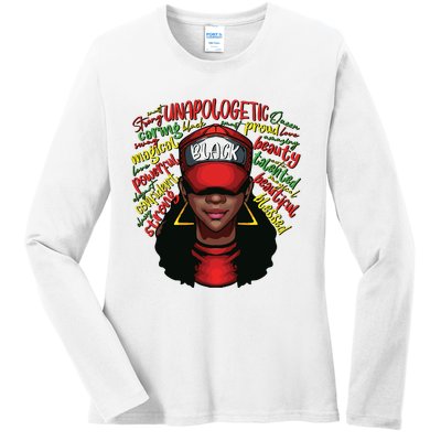 Black History Month Ladies Long Sleeve Shirt