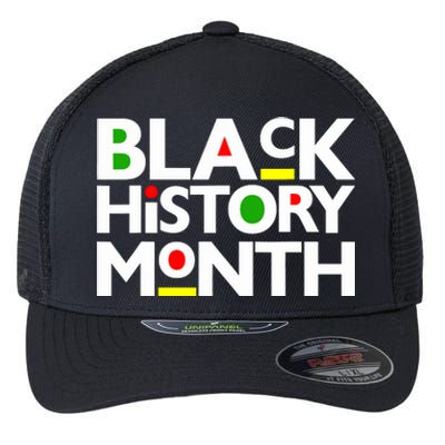 Black History Month Melanin Family Dad Mom Boy Girl Flexfit Unipanel Trucker Cap