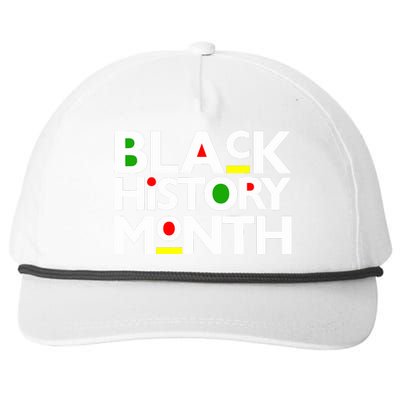 Black History Month Melanin Family Dad Mom Boy Girl Snapback Five-Panel Rope Hat