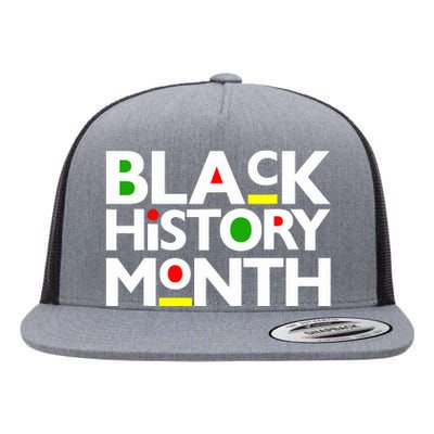 Black History Month Melanin Family Dad Mom Boy Girl Flat Bill Trucker Hat