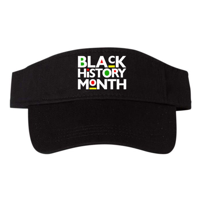 Black History Month Melanin Family Dad Mom Boy Girl Valucap Bio-Washed Visor