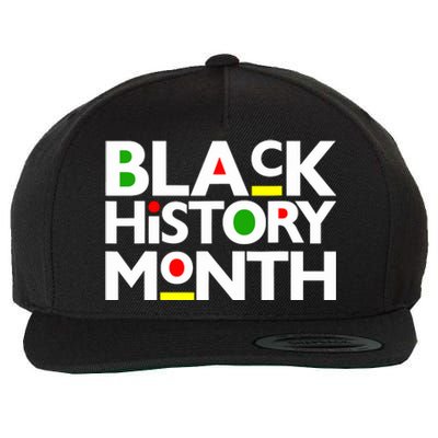 Black History Month Melanin Family Dad Mom Boy Girl Wool Snapback Cap