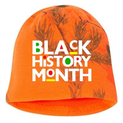 Black History Month Melanin Family Dad Mom Boy Girl Kati - Camo Knit Beanie