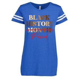 Black History Month Period Melanin Gift Enza Ladies Jersey Football T-Shirt