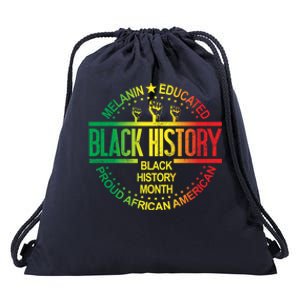 Black History Month African American Support Black History Gift Drawstring Bag