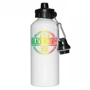 Black History Month African American Support Black History Gift Aluminum Water Bottle