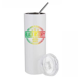 Black History Month African American Support Black History Gift Stainless Steel Tumbler