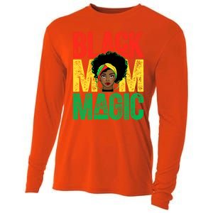 Black History Month Black Mom Magic Melanin African Cool Gift Cooling Performance Long Sleeve Crew