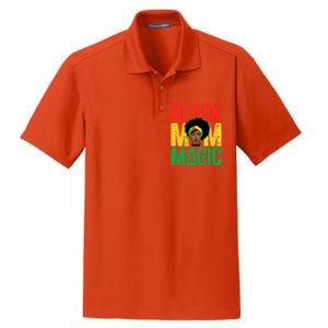 Black History Month Black Mom Magic Melanin African Cool Gift Dry Zone Grid Polo