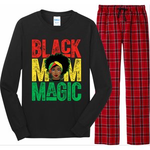 Black History Month Black Mom Magic Melanin African Cool Gift Long Sleeve Pajama Set