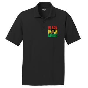 Black History Month Black Mom Magic Melanin African Cool Gift PosiCharge RacerMesh Polo