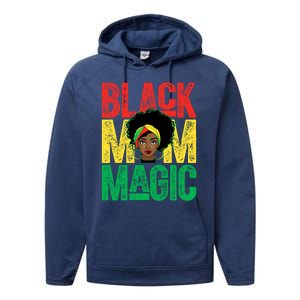 Black History Month Black Mom Magic Melanin African Cool Gift Performance Fleece Hoodie