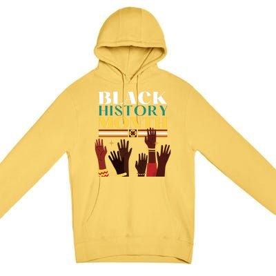 Black History Month Pride In African Heritage Equality Civil Gift Premium Pullover Hoodie