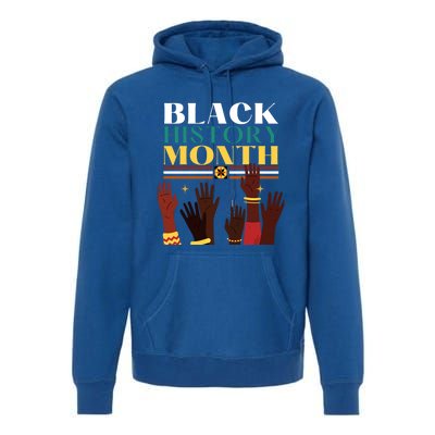 Black History Month Pride In African Heritage Equality Civil Gift Premium Hoodie