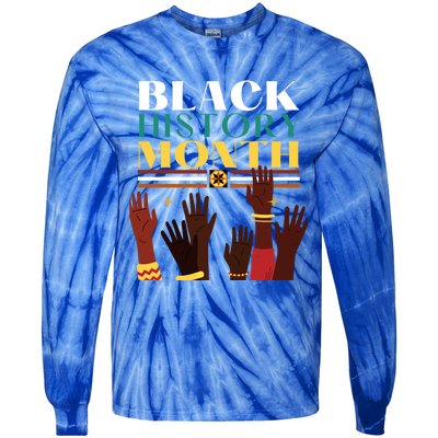 Black History Month Pride In African Heritage Equality Civil Gift Tie-Dye Long Sleeve Shirt