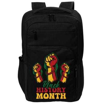 Black History Month Black Fist For Women Impact Tech Backpack