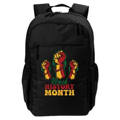 Black History Month Black Fist For Women Daily Commute Backpack