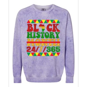 Black History Month African American Gift Colorblast Crewneck Sweatshirt