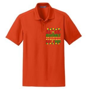 Black History Month African American Gift Dry Zone Grid Polo